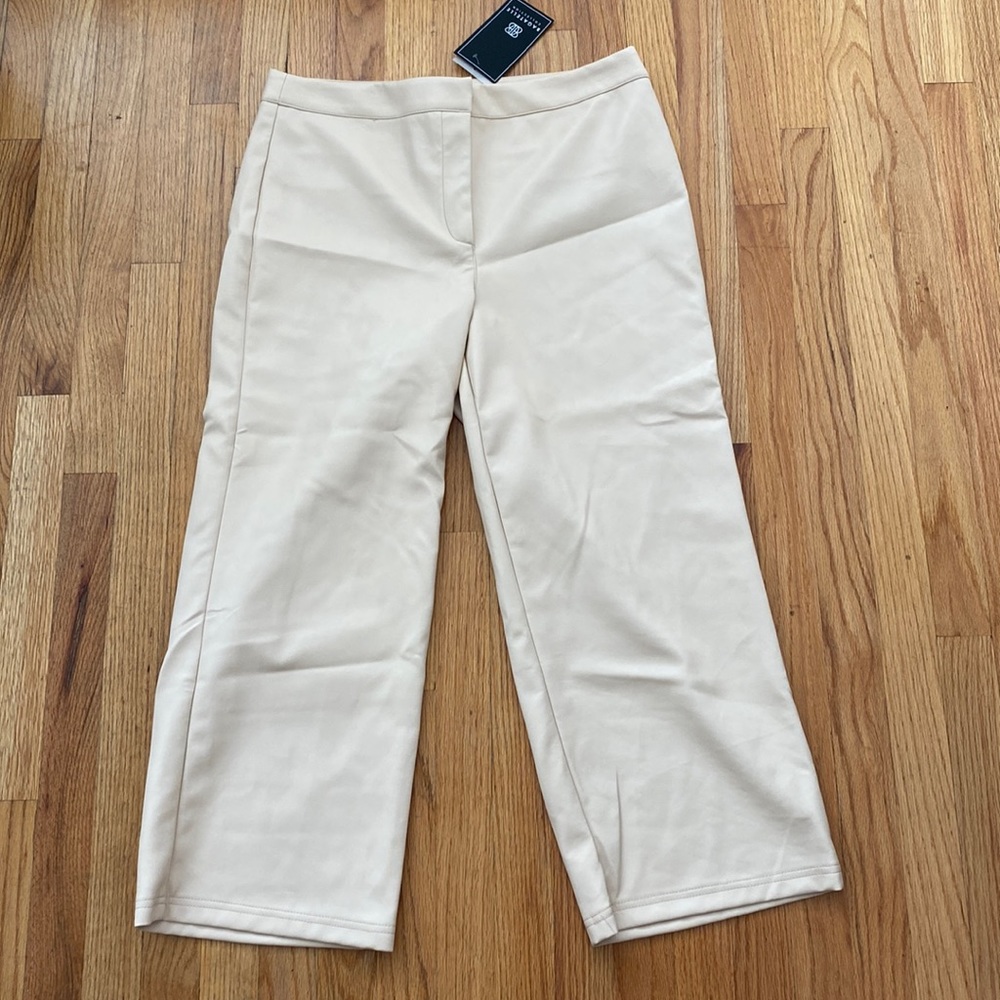 Vegan faux leather pants
